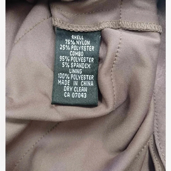 Adrianna Papell Shutter Pleat Ruffle Midi Taupe Sleeveless Dress Size  10 - Picture 8 of 11